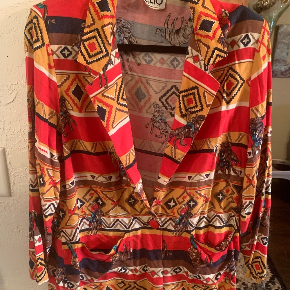 Clio Multicolor Patterned Blazer